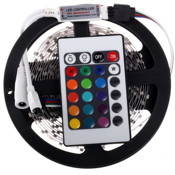 Лента светодиодная разноцветная LED 3528 RGB комплект