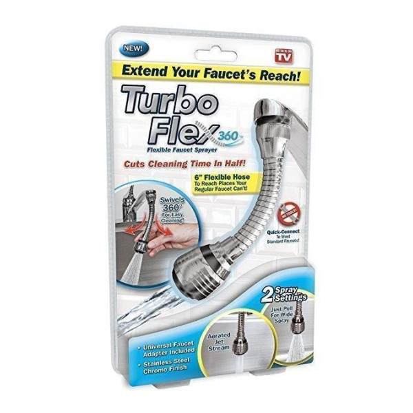 Насадка на кран Turbo Flex 360 аэратор-для экономии воды