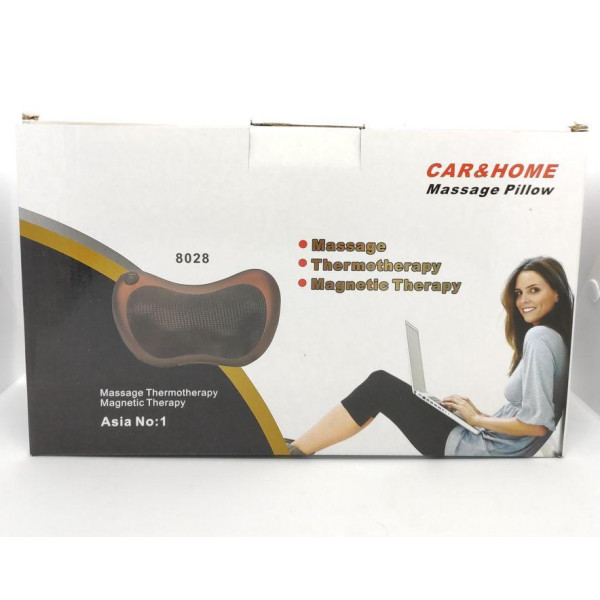 Массажная подушка MASSAGE PILLOW QY-8028 инфракрасный роликовий массажер
