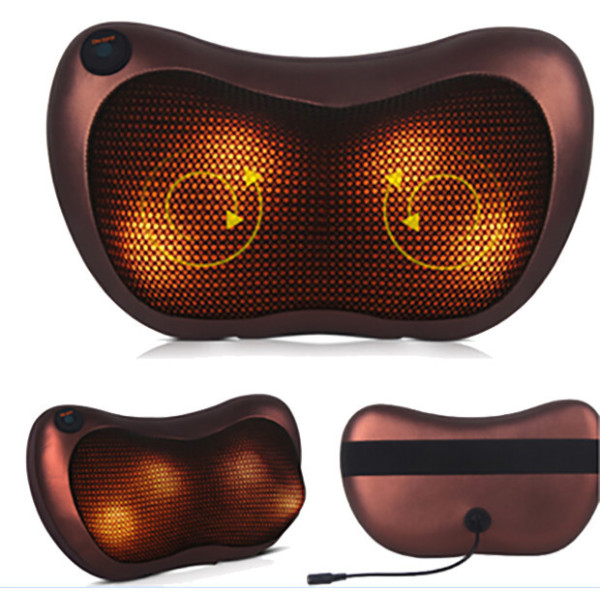 Массажная подушка MASSAGE PILLOW QY-8028 инфракрасный роликовий массажер