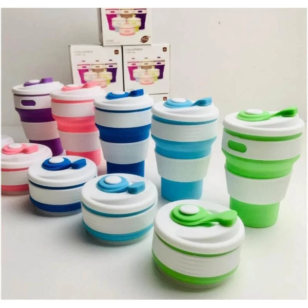 Силиконовый стакан складной Silicon Magic Cup