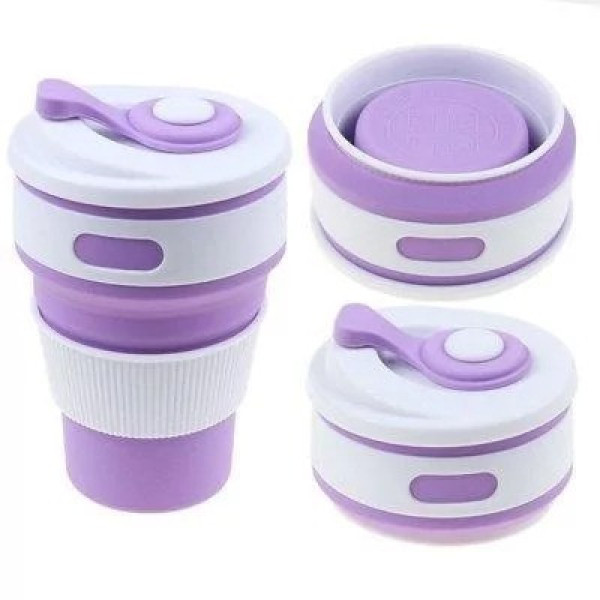 Силиконовый стакан складной Silicon Magic Cup
