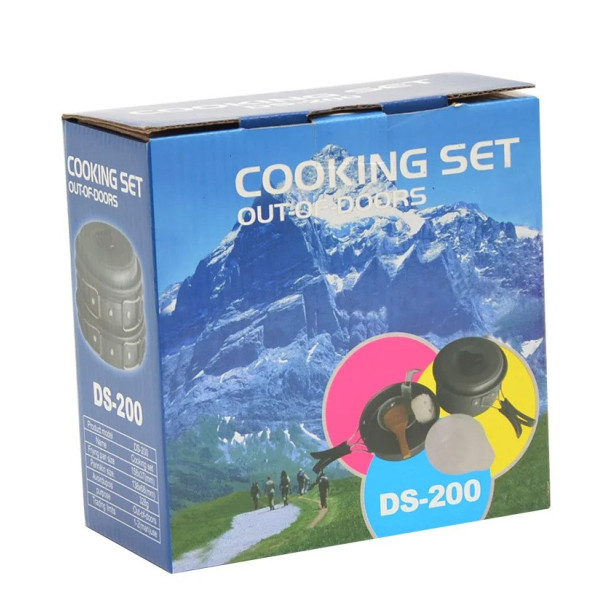 Набор посуды MalloMe Camping Cookware Mess Kit Gear