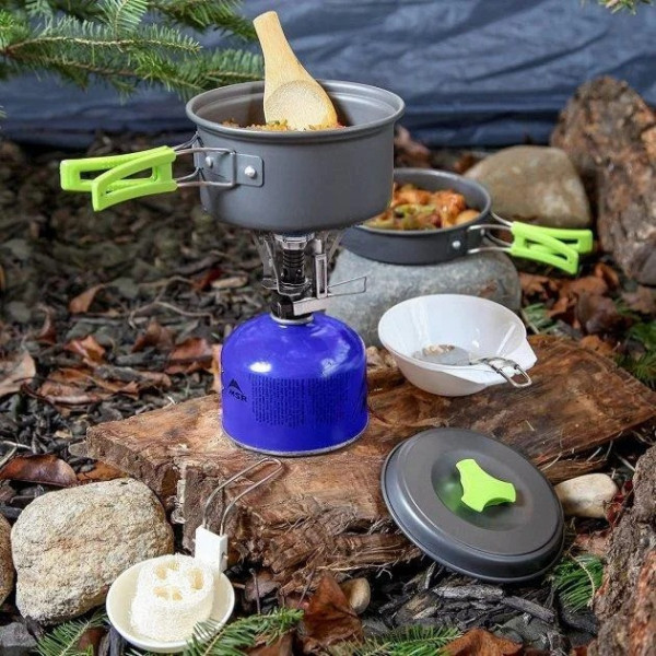 Набор посуды MalloMe Camping Cookware Mess Kit Gear