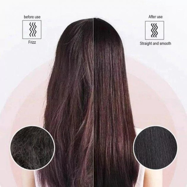Гребінець — випрямляч для волосся Чорна Hair Straightener HTQ-909