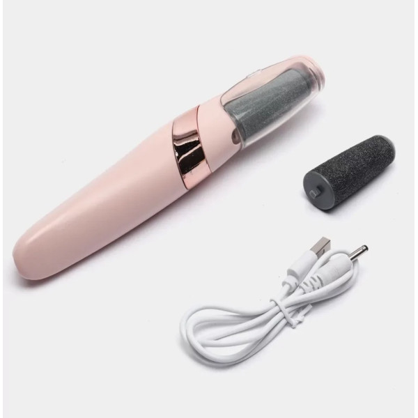 Электрическая пемза, терка для ног и пяток с аккумулятором Wanhengda Pedi Electronic, 2 насадки