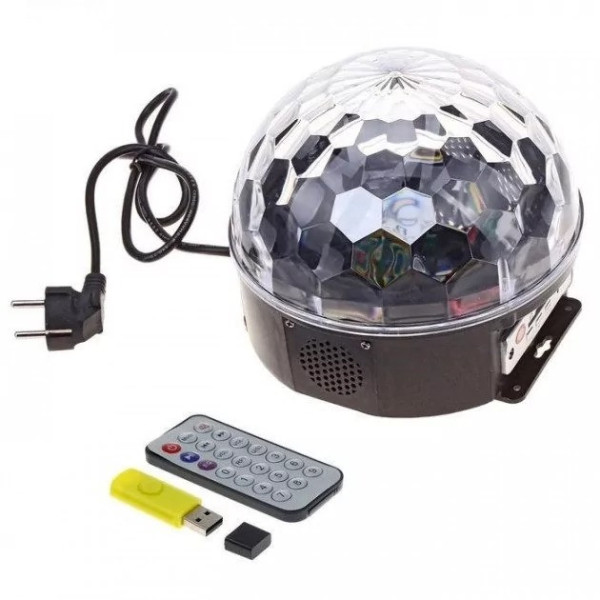 Музыкальный мини-проектор для вечеринок LED Crystal magic ball light