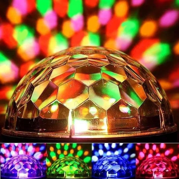 Музыкальный мини-проектор для вечеринок LED Crystal magic ball light
