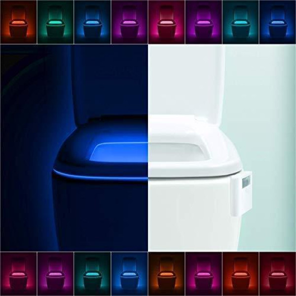 Подсветка для унитаза LED светильник ночник с датчиком движения LightBowl 8 цветов Белый