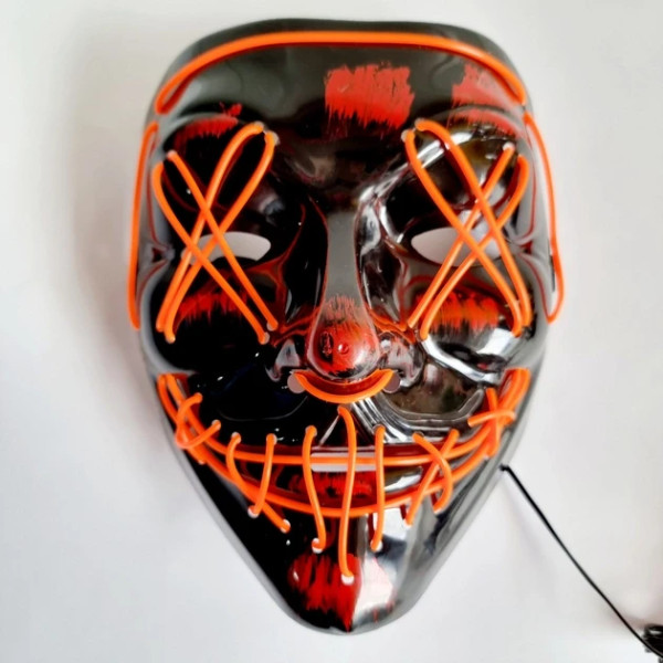 Неоновая маска Purge Mask Судная ночь ABC судная ночь