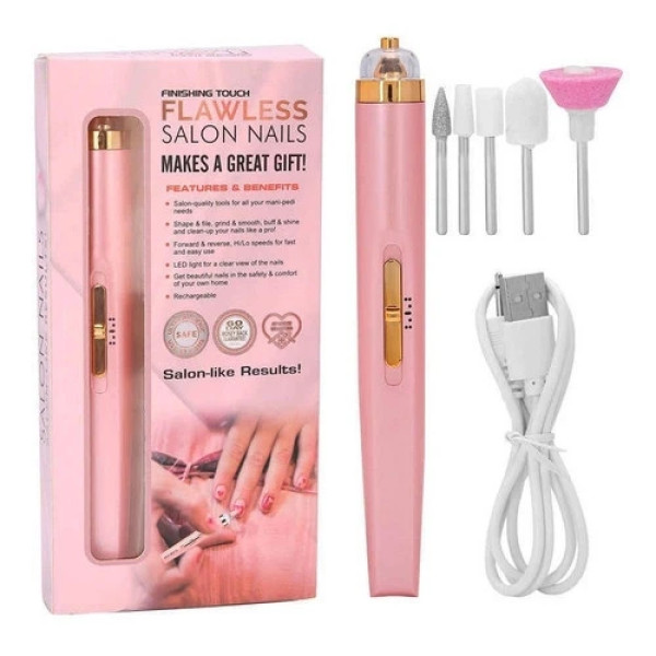 Фрезер для манікюру та педикюру Flawless Salon Nails рожевий