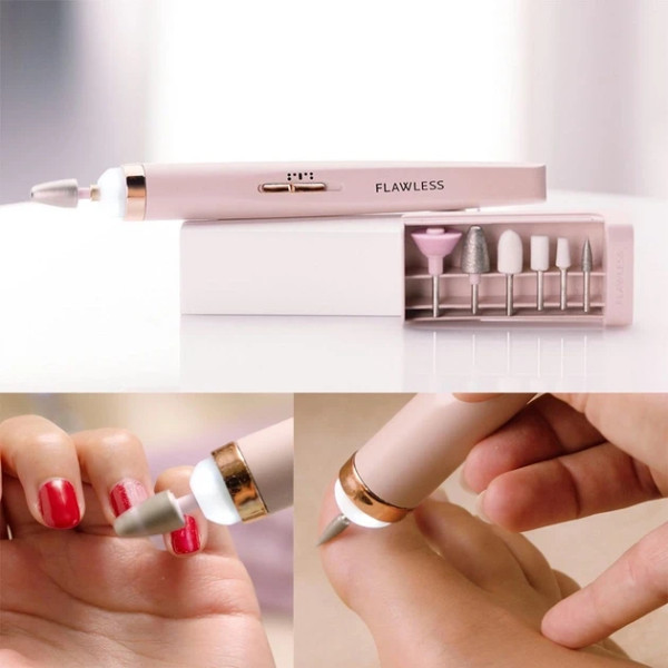 Фрезер для манікюру та педикюру Flawless Salon Nails рожевий