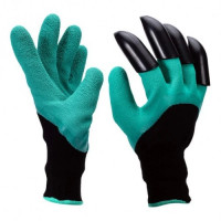 Садові рукавички Garden Gloves із пластиковими наконечниками для городу та саду