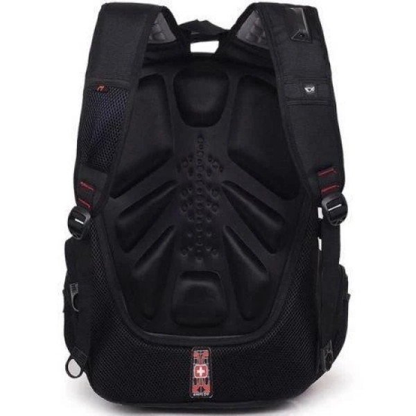 Ультрапрочный Городской рюкзак SWISS Gear Bag 8810 33л водоотталкивающий USB порт и аудиопорт AUX