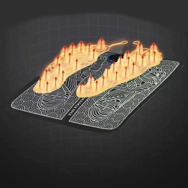Массажный вибрационный коврик для ног EMS Foot Massager лечебный коврик для ног