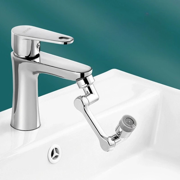 Насадка аэратор на кран для экономии воды Faucet Splash Head с поворотом на 1080° и двумя режимами металл