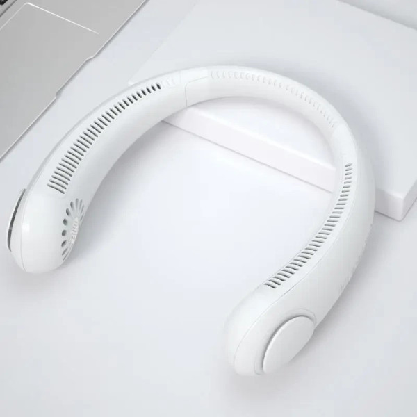 Вентилятор на шею NECK COOLER  портативный с аккумулятором 4000 мАч + 3 режима обдува