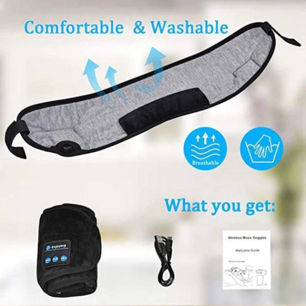 Маска для сна MUSIC GOGGLES AND183 с Bluetooth гарнитурой / Повязка на глаза для сна с наушниками