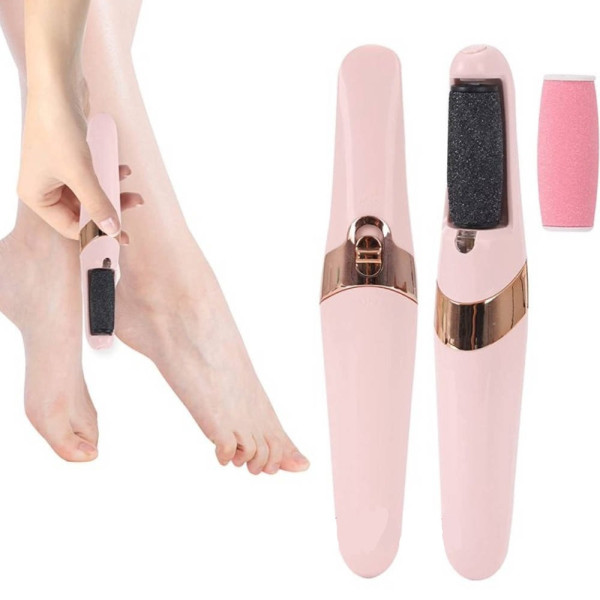 Электрическая пемза, терка для ног и пяток с аккумулятором Wanhengda Pedi Electronic, 2 насадки
