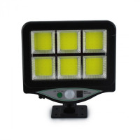 Ліхтар вуличний Light BL BK128-6COB Чорний пульт на сонячній батареї з датчиків руху