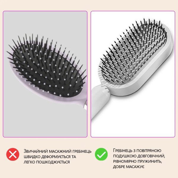 Антистатическая расческа Onuliss O-17677 с массирующим эффектом для кожи головы