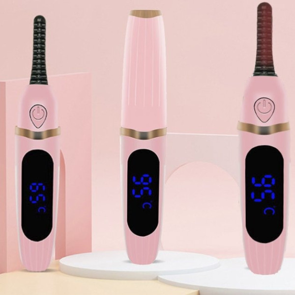 Плойка электронная для завивки ресниц Eyelashes Curl Розовый