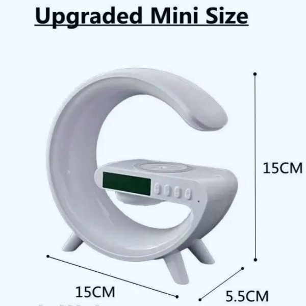 Ночник лампа настольная смарт RGB Happy Light Light Sound Machine с беспроводной зарядкой 15W 24см