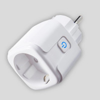 Розумна розетка Tuya WiFi Head 16 А з лічильником електроенергії 3300W з під'єднанням до телефона