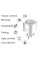 Умная розетка Tuya WiFi Head 16А со счетчиком электроэнергии 3300W с подключением к телефону