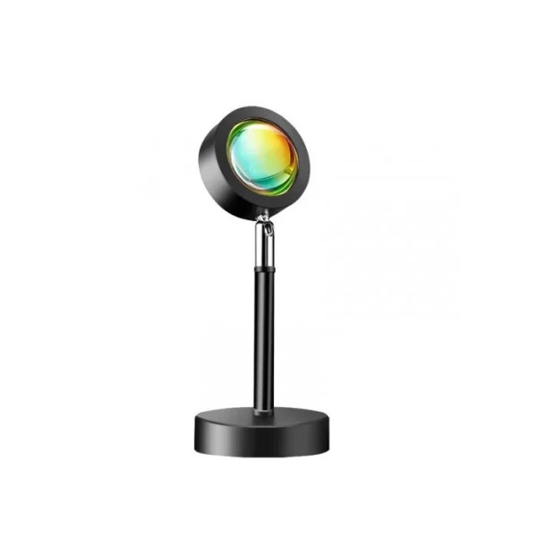 Лампа RGB Sunset Lamp Rainbow Modern Bedroom ∙ Проекционный светильник USB с эффектом заката / рассвета