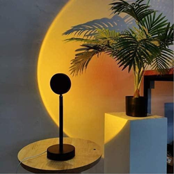 Лампа RGB Sunset Lamp Rainbow Modern Bedroom ∙ Проекционный светильник USB с эффектом заката / рассвета