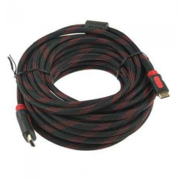 Кабель HDMI HDMI 10m посилений в обмотці 10м шнур
