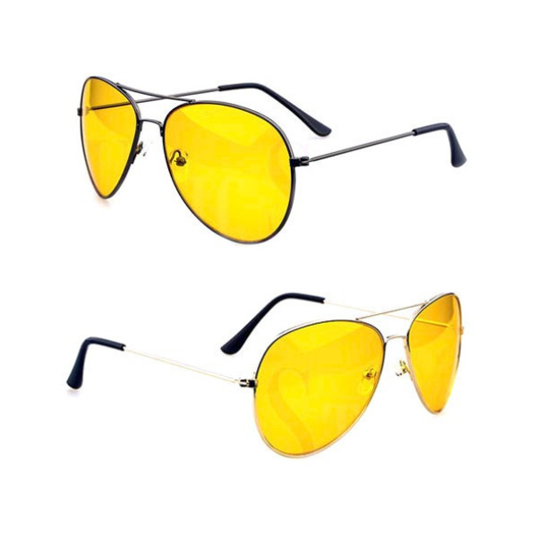 Желтые очки для водителей ночного виденья Night View Glasses / Антибликовые очки для водителей