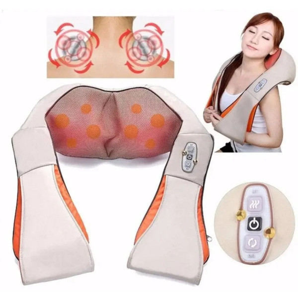 Універсальний масажер Massager of Neck Kneading, Електричний масажер для шиї, плечей, спини та попереку