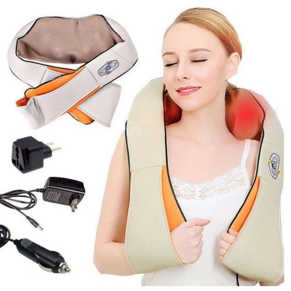 Універсальний масажер Massager of Neck Kneading, Електричний масажер для шиї, плечей, спини та попереку