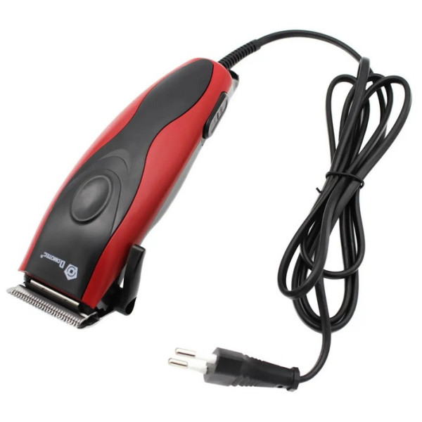 Черная машинка для стрижки волос Domotec MS 3304 , сетевая, 4 насадки