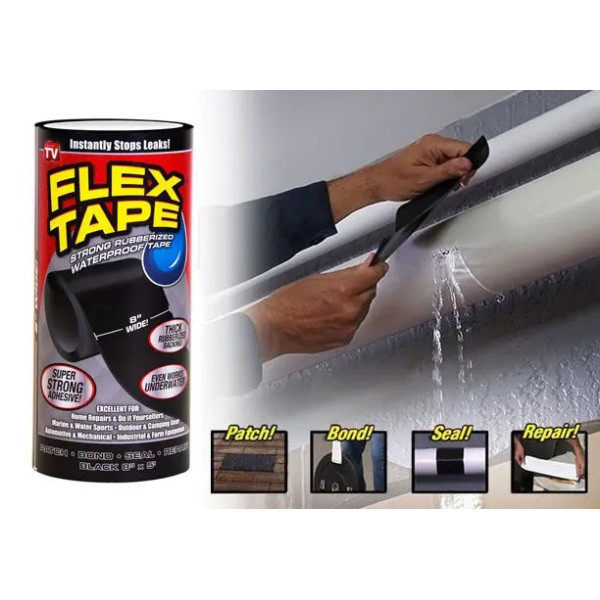 Водонепроницаемая изоляционная лента Fast Tape Flex Tape , 20 см х 150 см, сверхпрочная