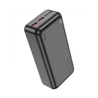 Павербанк на 30000mAh за допомогою швидкої зарядки PD20W і QC3.0 22.5W, колір чорний, модель Hoco J101B
