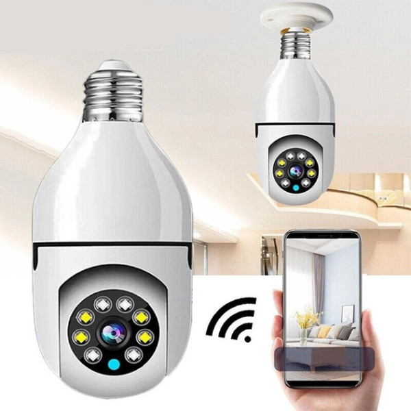 Внутрішня панорамна камера Camera 2DUAL LENS LAMP на 360 градусів з WIFI