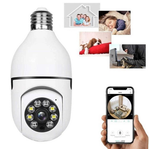 Внутрішня панорамна камера Camera 2DUAL LENS LAMP на 360 градусів з WIFI