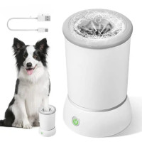 Лапомийка для собак автоматична від USB Pet Foot Wash Мийка для очищення лап із силіконовими щетинками
