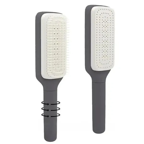 Расческа с функцией самоочистки выдвижная Hair straightener AND LY-639