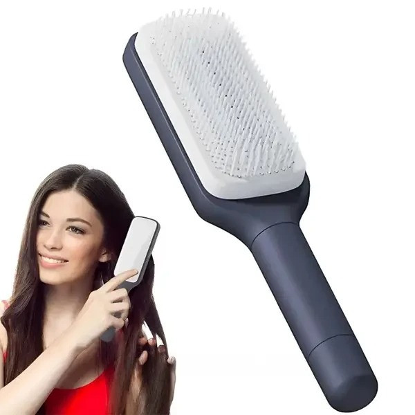Расческа с функцией самоочистки выдвижная Hair straightener AND LY-639