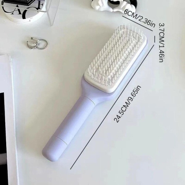 Расческа с функцией самоочистки выдвижная Hair straightener AND LY-639