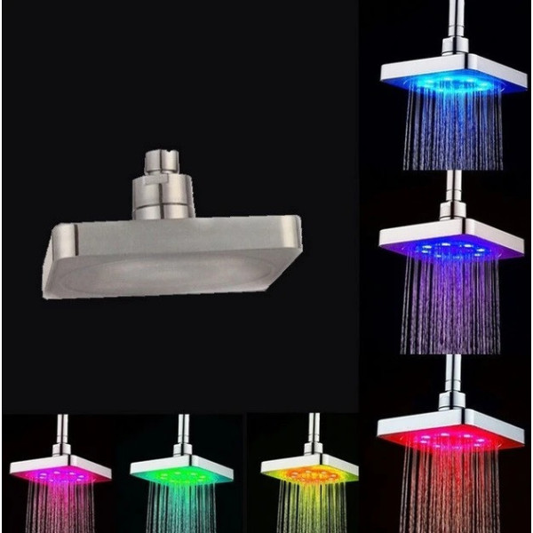 Лейка насадка для душа с LED подсветкой RGB светодиодная LED Shower head