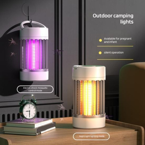 Электрический уничтожитель насекомых и от комаров USB Camping Mosquito Lamp Лампа для уничтожения насекомых