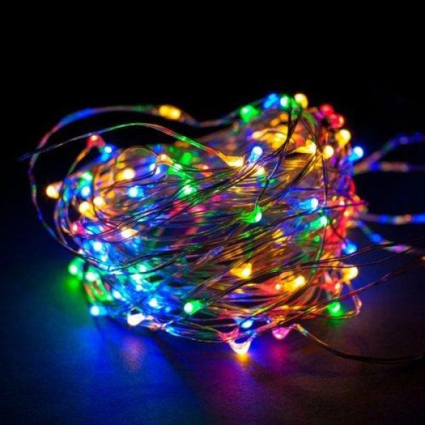 Гирлянда на батарейках «Капли росы» LED  5 м