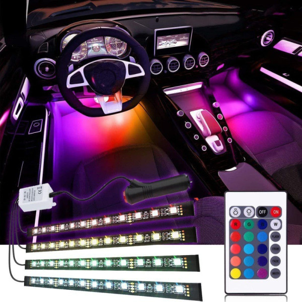 Автомобильная RGB led подсветка LED AMBIENT HR-01678, RGB подсветка для авто, влагозащитная