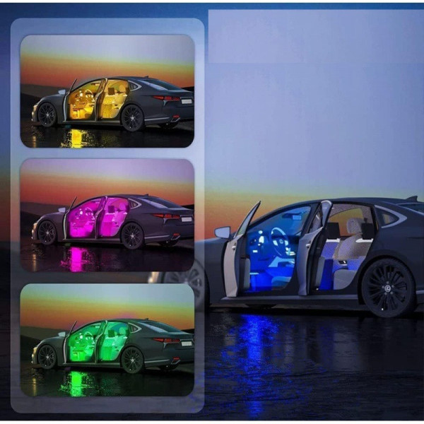 Автомобильная RGB led подсветка LED AMBIENT HR-01678, RGB подсветка для авто, влагозащитная