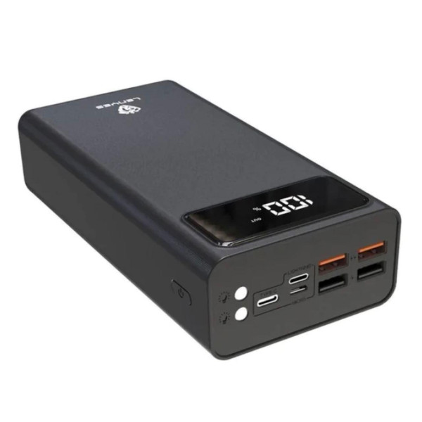 Зовнішній акумулятор Power bank LENYES PX492 40000mAh із 4USB портами, зарядка 5В/2А